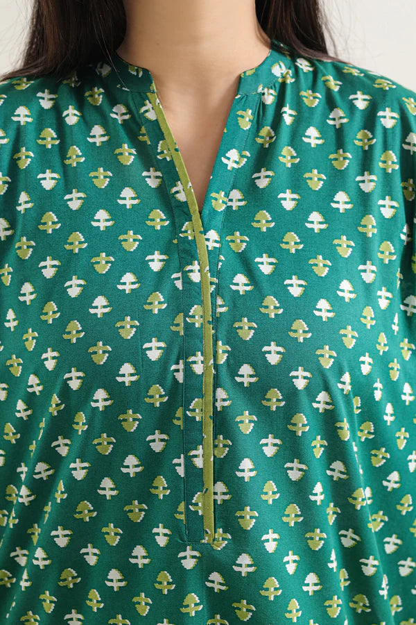 Printed Lawn Stitched 2 Piece (Shirt/Trouser)