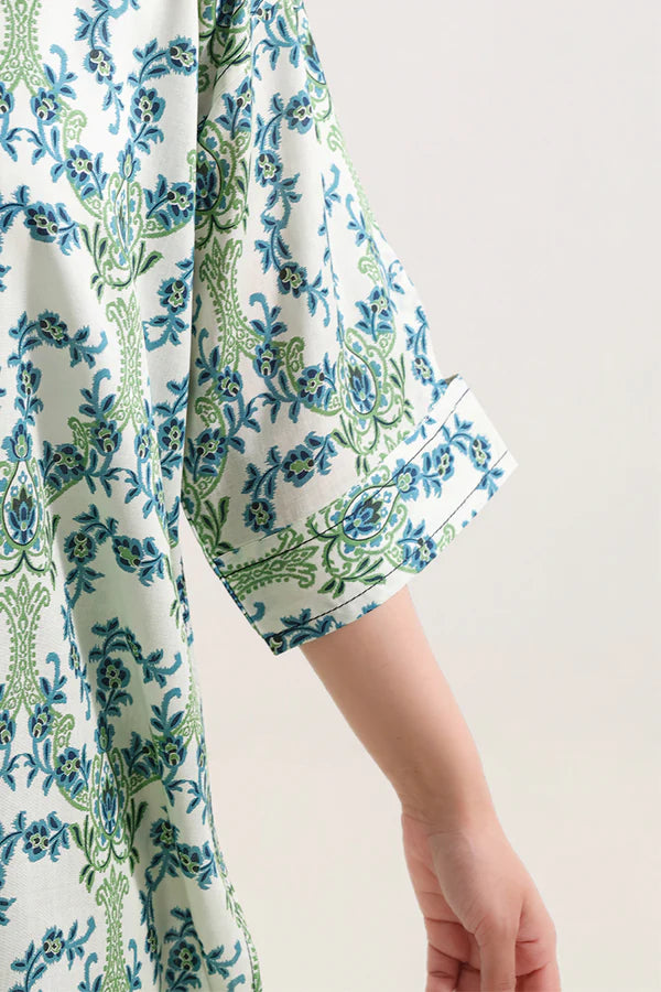 Printed Arabic Lawn Stitched 2 Piece (Shirt/Trouser)