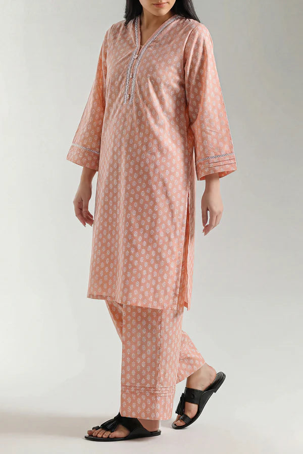Printed Lawn Stitched 2 Piece (Shirt/Trouser)