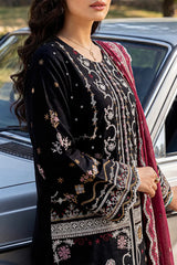 Solid Embroidered Lawn Stitched 3 Piece