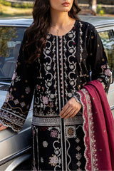 Solid Embroidered Lawn Stitched 3 Piece