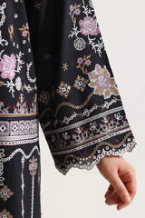 Solid Embroidered Lawn Stitched 3 Piece