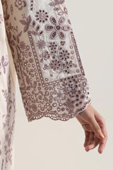Solid Embroidered Lawn Stitched 3 Piece