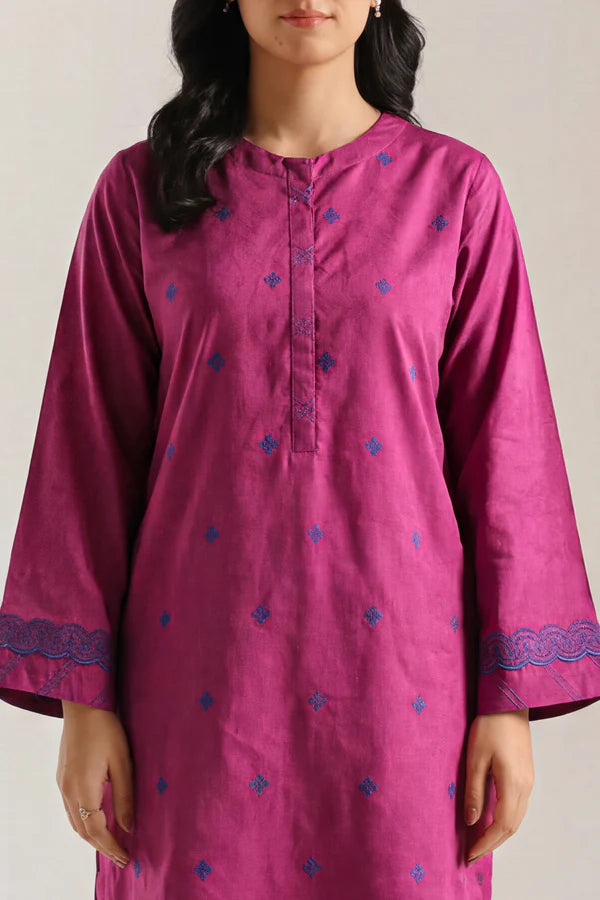 Cotton Jacquard Stitched 2 Piece (Shirt/Trouser)