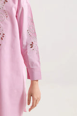 Solid Embroidered Poplin Stitched 2 piece (Shirt/Trouser)