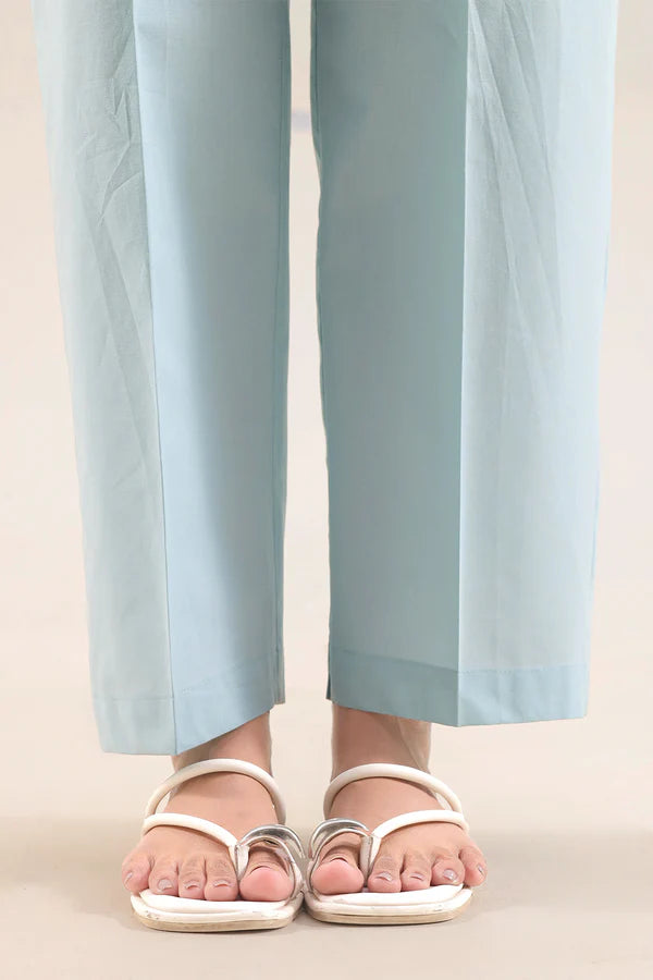 Solid Embroidered Poplin Stitched 2 piece (Shirt/Trouser)