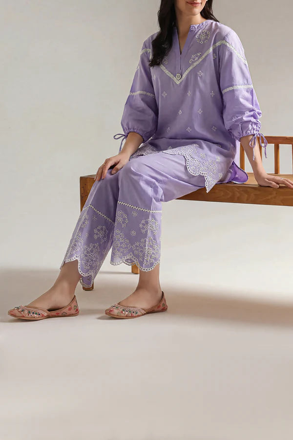 Solid Cambric Stitched 2 Piece (Shirt/Trouser)