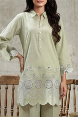 Solid Embroidered Cambric Stitched 2 Piece (Shirt/Trouser)