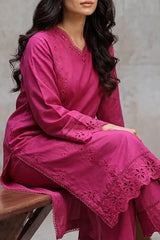 Solid Embroidered Cambric Stitched 2 Piece (Shirt/Trouser)