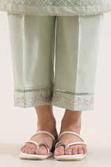 Solid Embroidered Cambric Stitched 3 Piece
