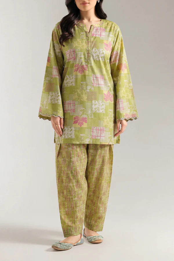 Printed Lawn Stitched 2 Piece (Shirt/Trouser)