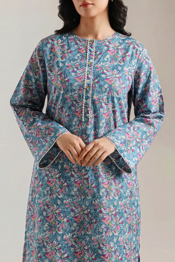Printed Lawn Stitched 2 Piece (Shirt/Trouser)