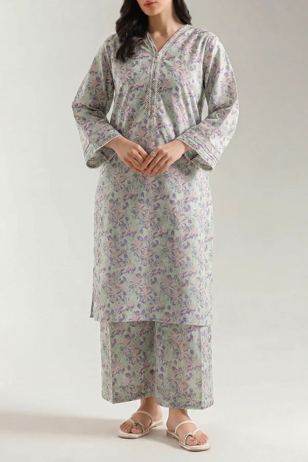 Printed Lawn Stitched 2 Piece (Shirt/Trouser)