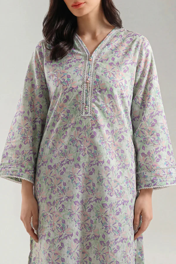 Printed Lawn Stitched 2 Piece (Shirt/Trouser)