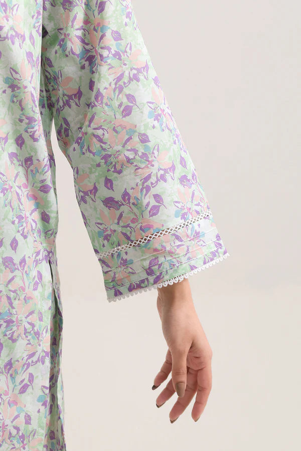 Printed Lawn Stitched 2 Piece (Shirt/Trouser)