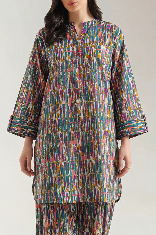 Printed Lawn Stitched 2 Piece (Shirt/Trouser)