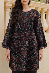 Solid Embroidered Korean Silk Stitched 2 Piece (Shirt/Trouser)