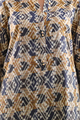 Printed Self Strip Lawn Stitched 2 Piece (Shirt/Trouser)