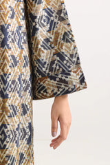 Printed Self Strip Lawn Stitched 2 Piece (Shirt/Trouser)