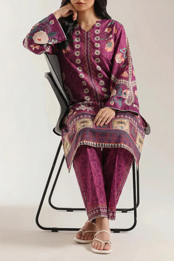 Printed Corduroy Stitched 2 Piece (Shirt/Trouser)
