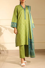 Printed Lawn Stitched 2 Piece (Shirt/Dupatta)