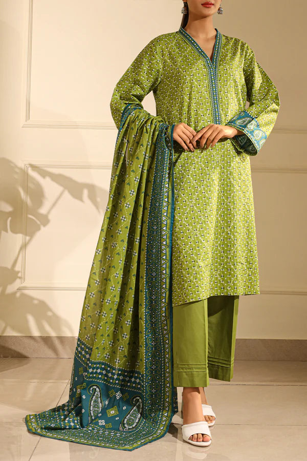 Printed Lawn Stitched 2 Piece (Shirt/Dupatta)
