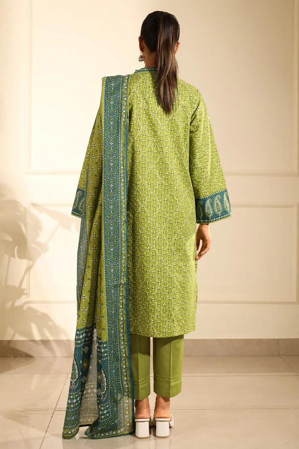 Printed Lawn Stitched 2 Piece (Shirt/Dupatta)