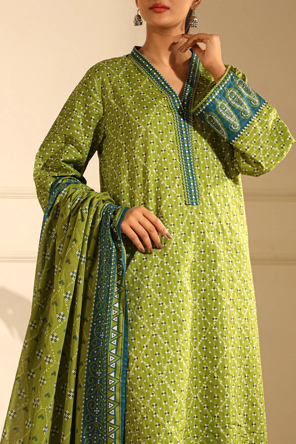 Printed Lawn Stitched 2 Piece (Shirt/Dupatta)