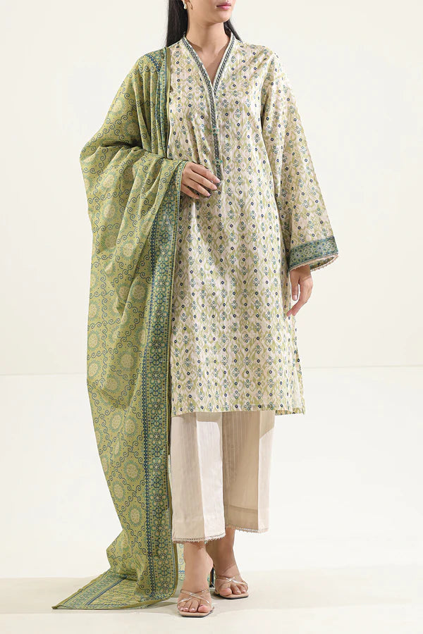 Printed Lawn Stitched 2 Piece (Shirt/Trouser)