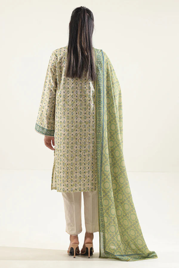 Printed Lawn Stitched 2 Piece (Shirt/Trouser)