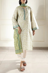 Printed Lawn Stitched 2 Piece (Shirt/Dupatta)