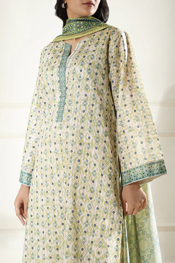 Printed Lawn Stitched 2 Piece (Shirt/Dupatta)