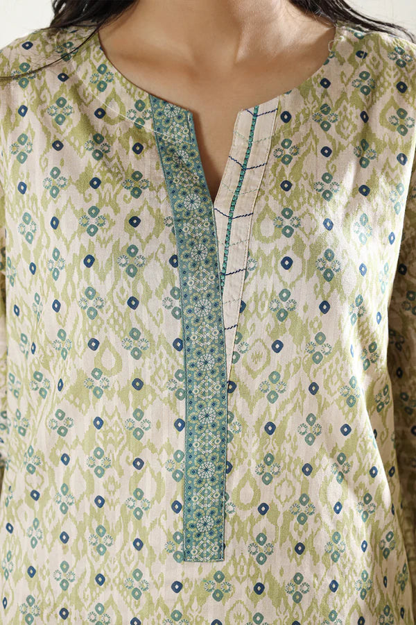 Printed Lawn Stitched 2 Piece (Shirt/Dupatta)