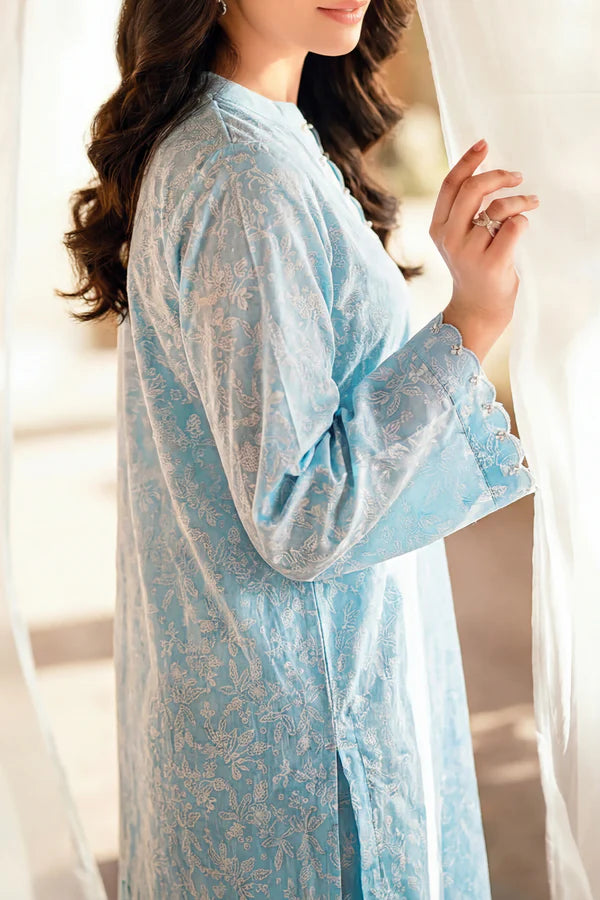 Stitched printed Embroidered Lawn 2 Piece (Shirt/Trouser)
