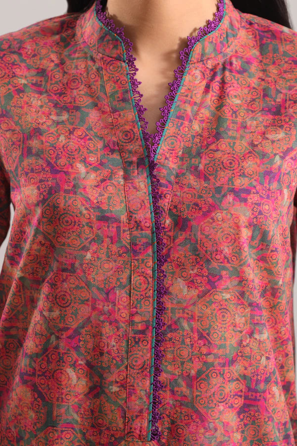 Unstitched Printed Lawn 3 Piece