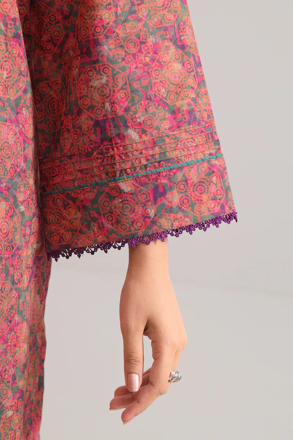Unstitched Printed Lawn 3 Piece