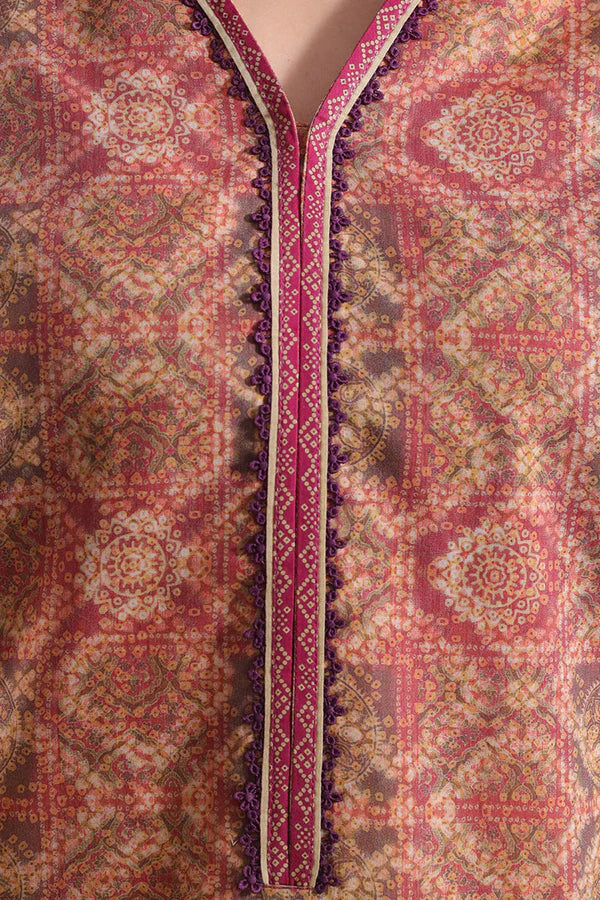 Unstitched Printed Lawn 3 Piece