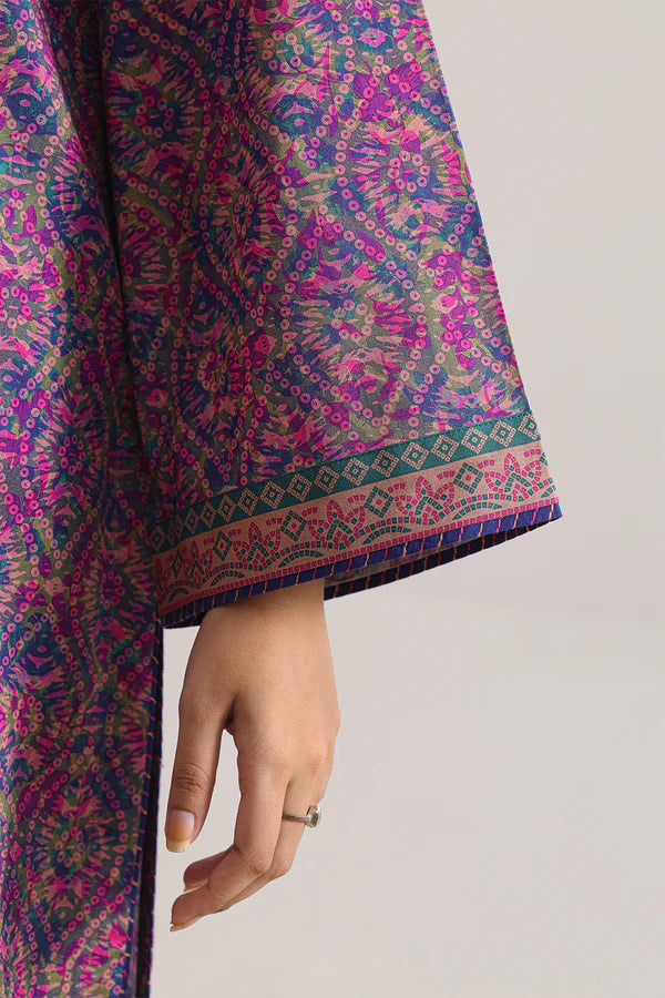 Unstitched Printed Lawn 3 Piece