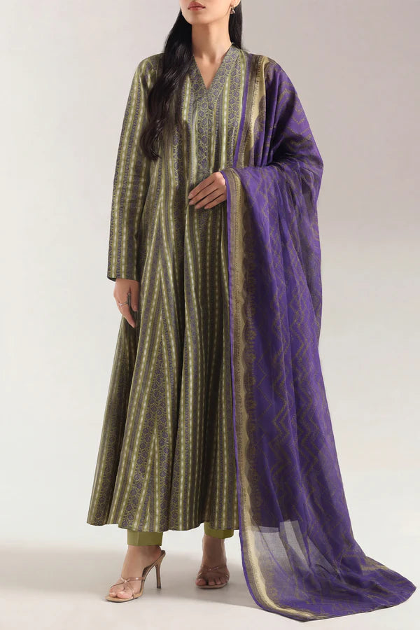 Unstitched Printed Lawn 3 Piece