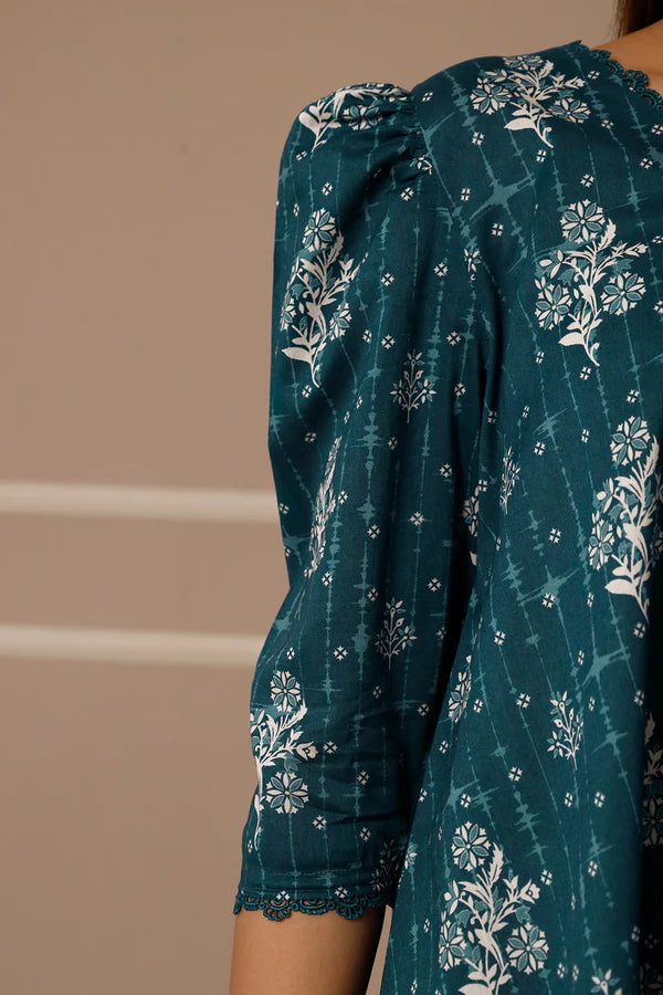 Unstitched Printed Lawn 3 Piece