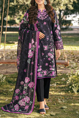Unstitched Embroidered Lawn 3 Piece