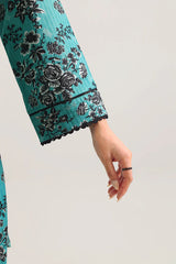 Unstitched Printed Strip Lawn 3 Piece
