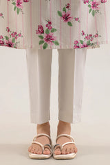 Unstitched Printed Self Strip Lawn 3 Piece