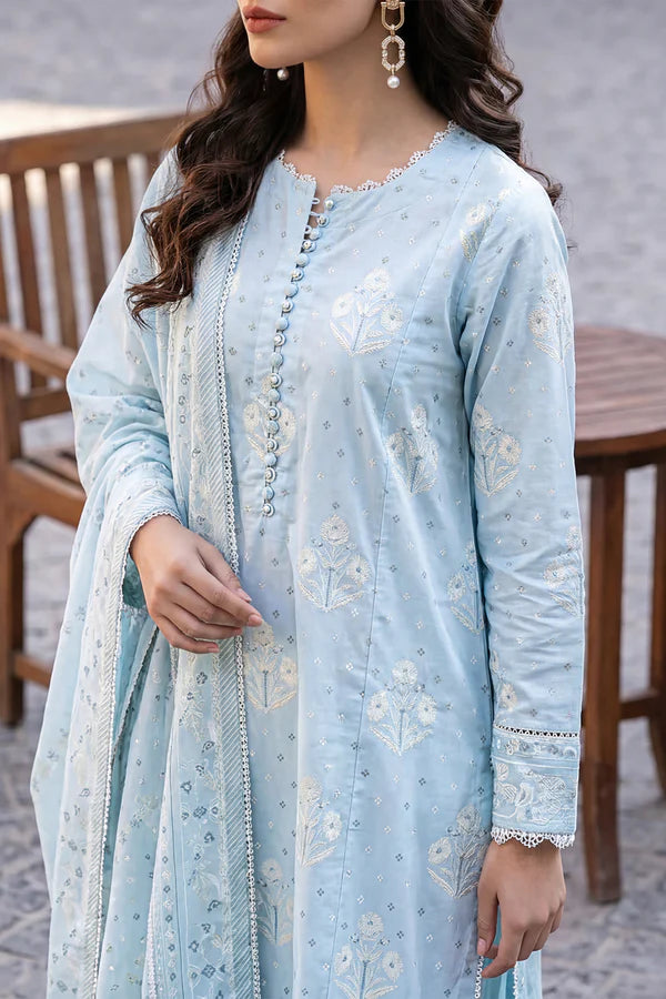 Unstitched Printed Lawn 3 Piece