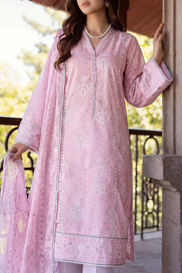 Unstitched Printed Lawn 3 Piece