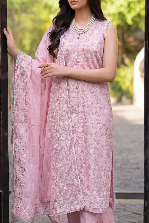 Unstitched Printed Lawn 3 Piece