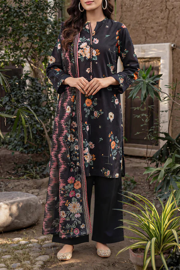 Unstitched Printed Lawn 3 Piece