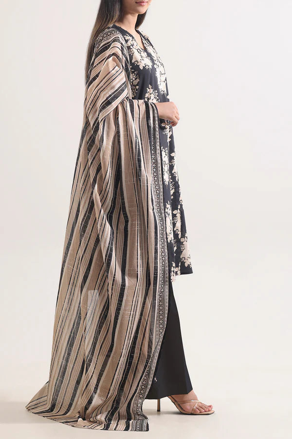 Unstitched Printed Lawn 3 Piece