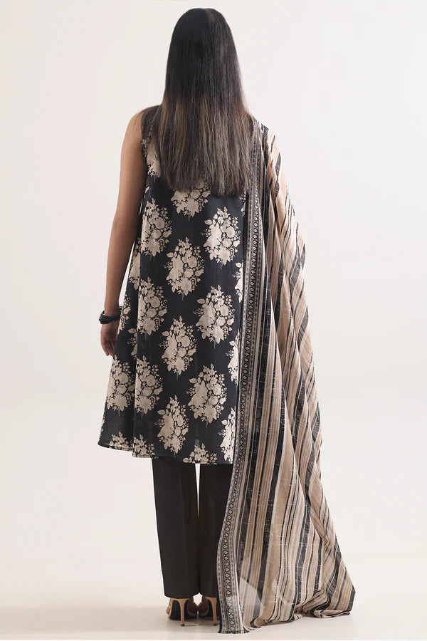 Unstitched Printed Lawn 3 Piece