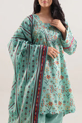 Unstitched Printed Lawn 3 Piece